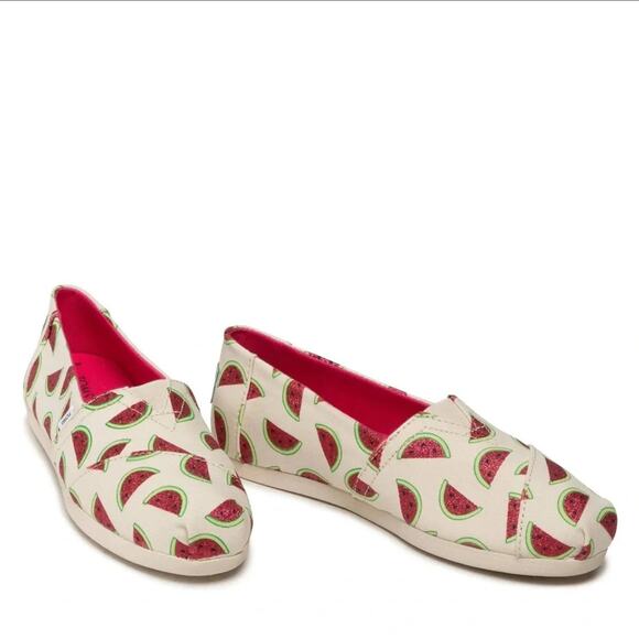 Toms Sparkling Watermelon Slip On Alpargatas Size US 10 / Euro 42, Pre-owned - Picture 2 of 16